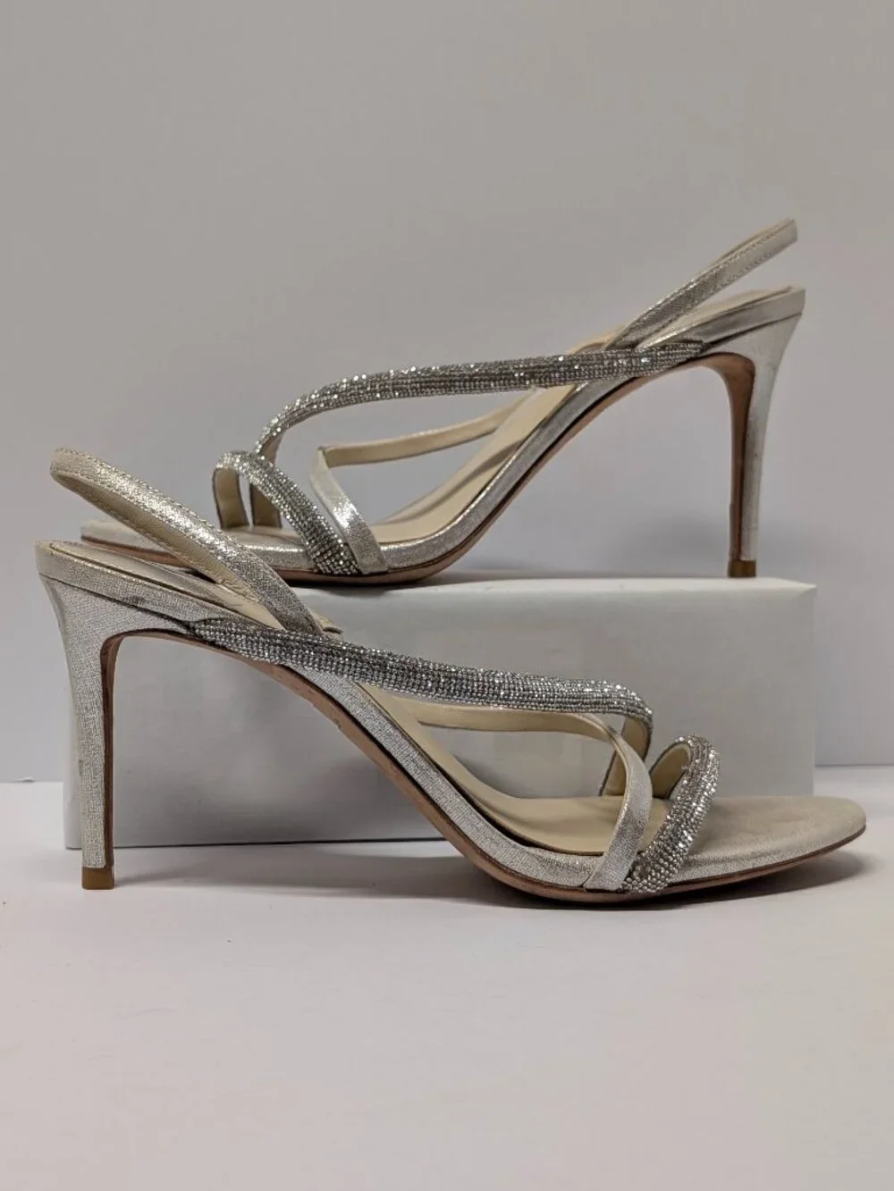 Antonio Melani Mesli Strappy Dress Sandal in Metallic Gold